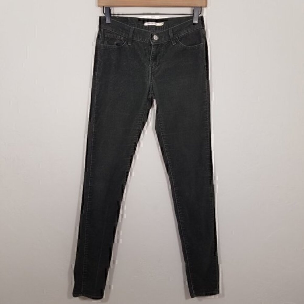Levi's Corduroy 710 Super Skinny White Tab Stretch Jeans Size 26